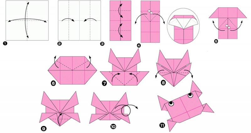 Листья в технике оригами