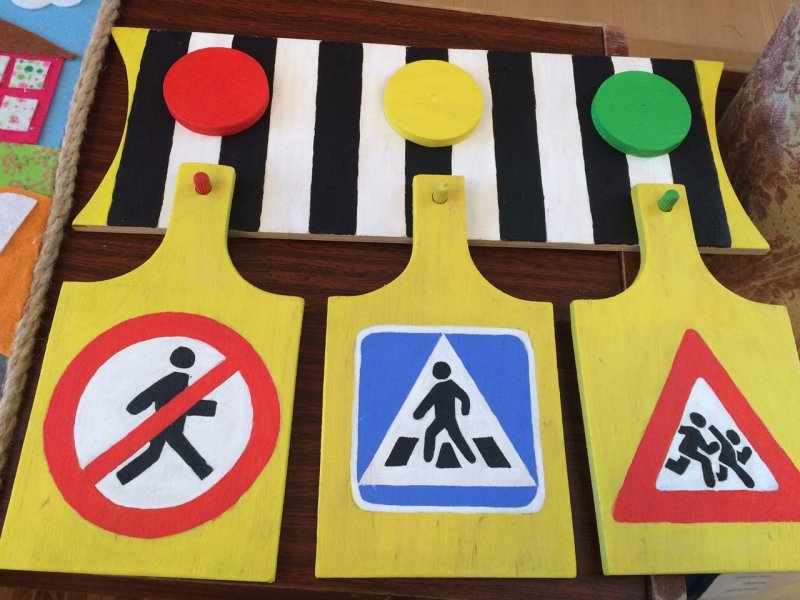 Дорожные знаки для детей поделки