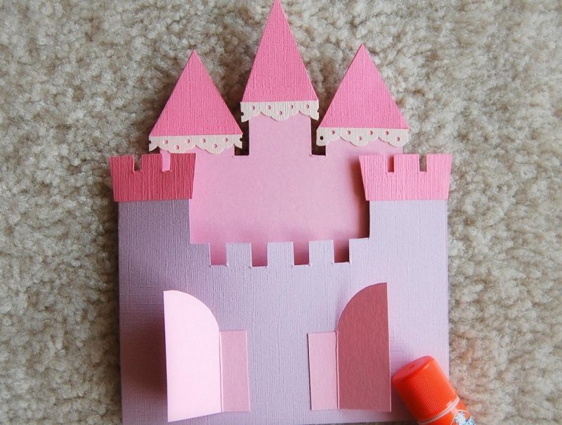 Поделка замок из бумаги