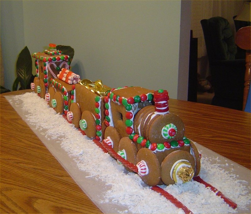 Пряничный поезд Деда Мороза Gingerbread Train