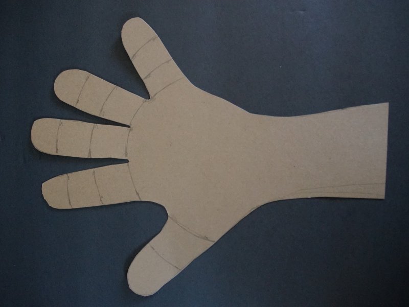 Механическая рука из картона