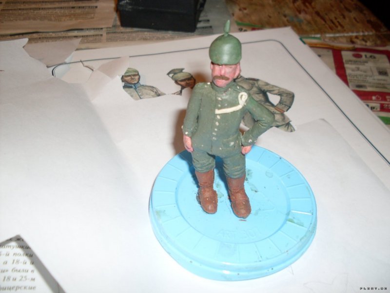 Военный из пластилина для детей