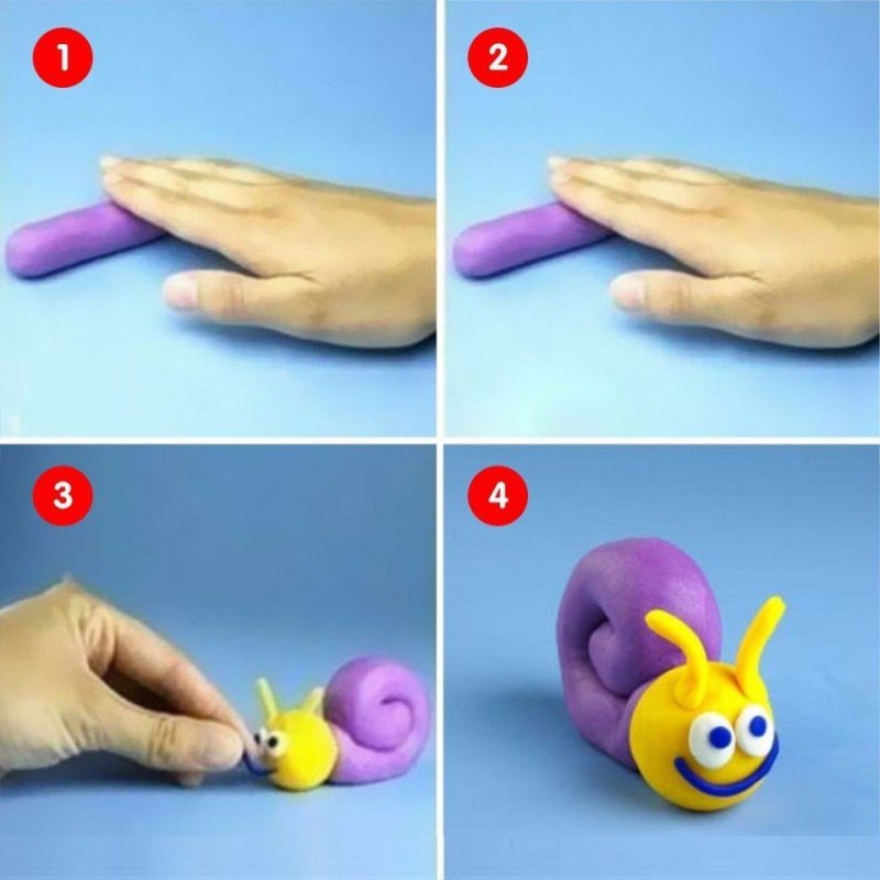 Игрушки из пластилина для детей