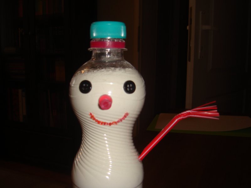 Снеговик из бутылки