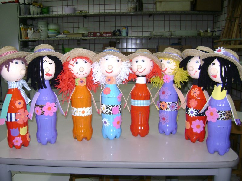 Куклы из пластиковых бутылок