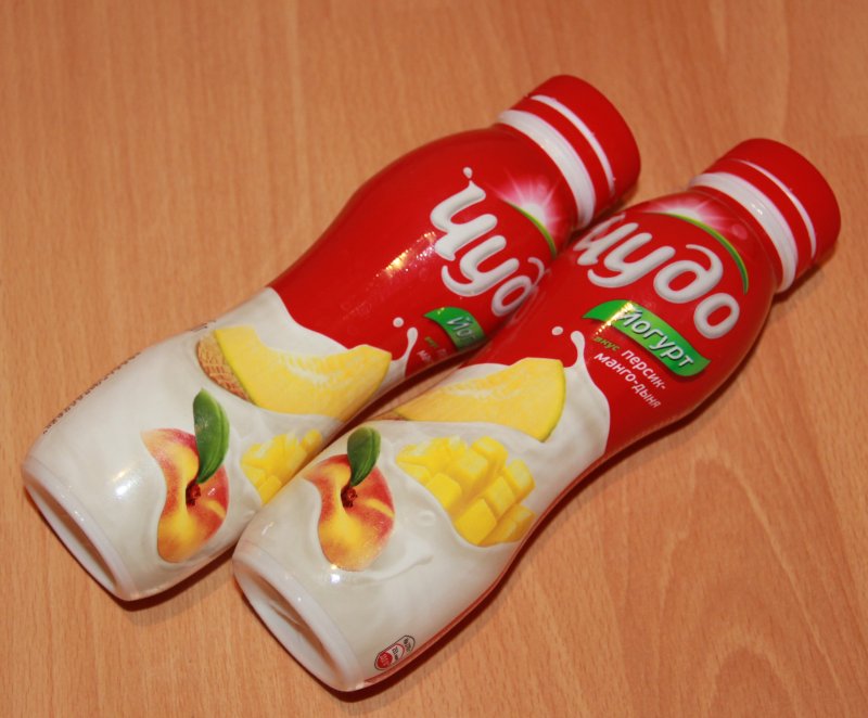 Бутылочки от питьевого йогурта