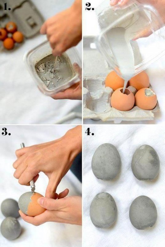 Декор гипсового яйца