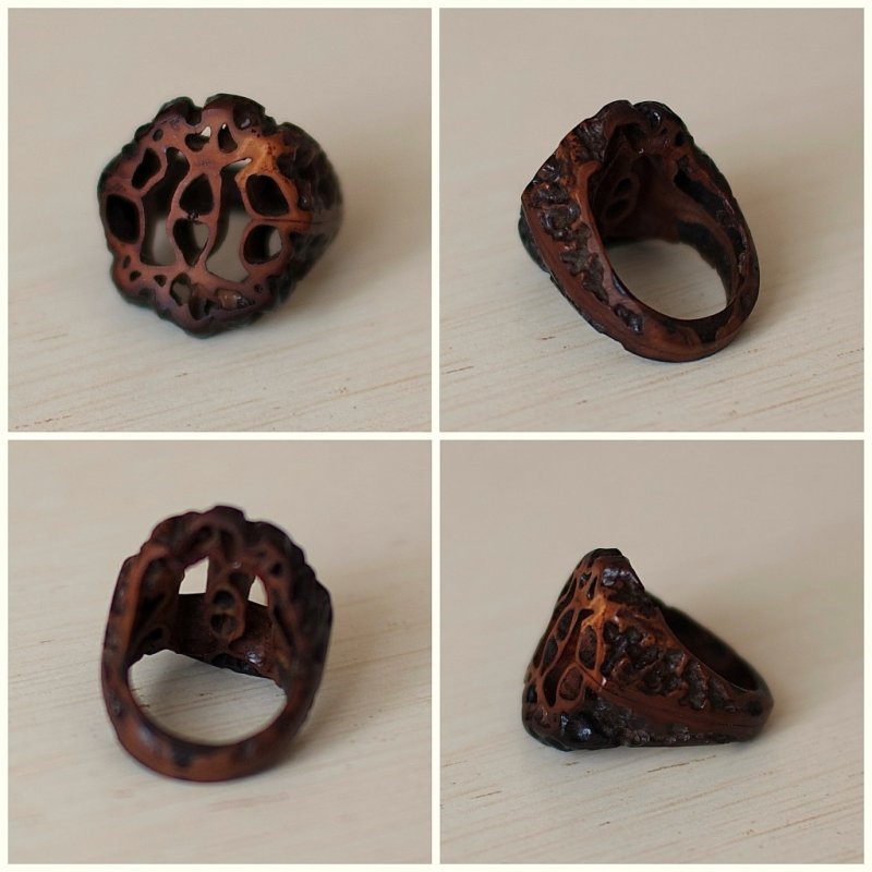Кольцо из маньчжурского ореха