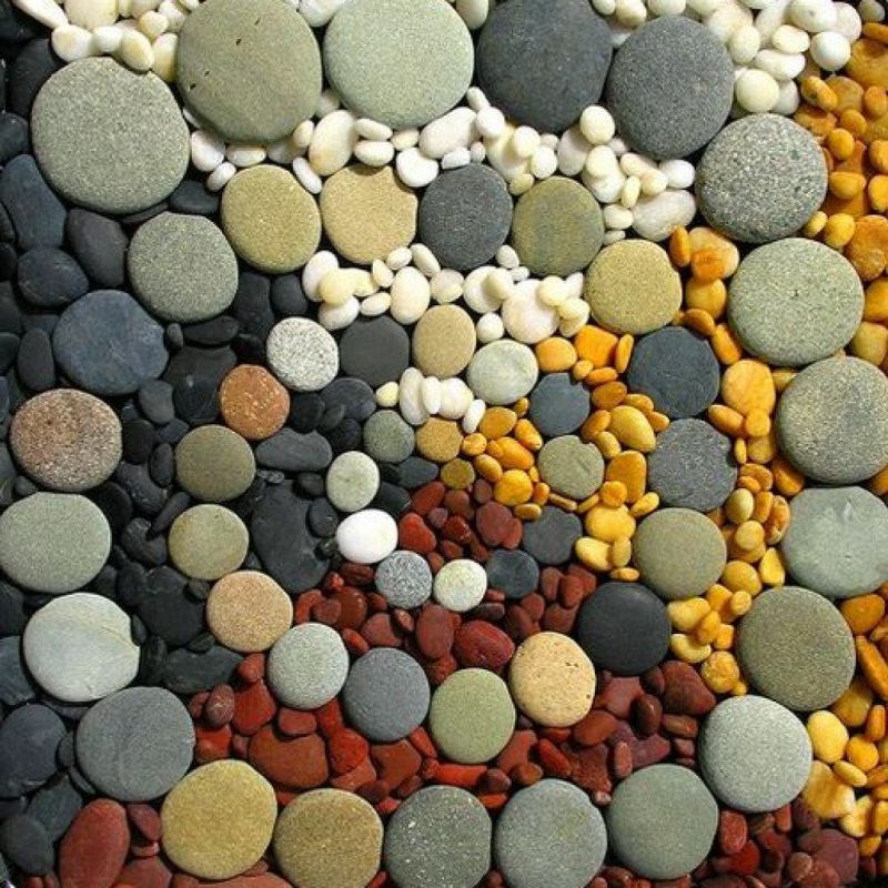 Цветные камни для декора
