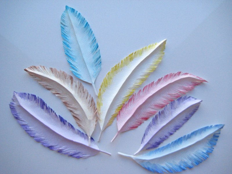 Бумажные перья