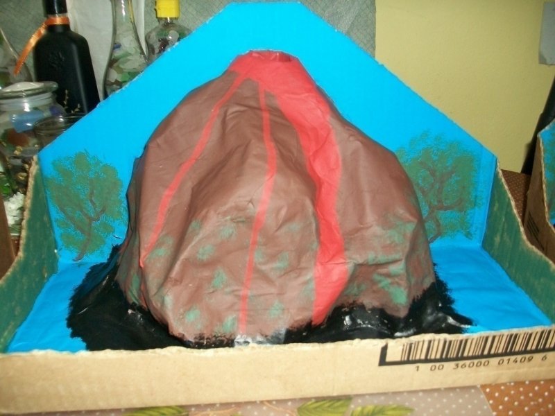 Торт вулкан с лавой
