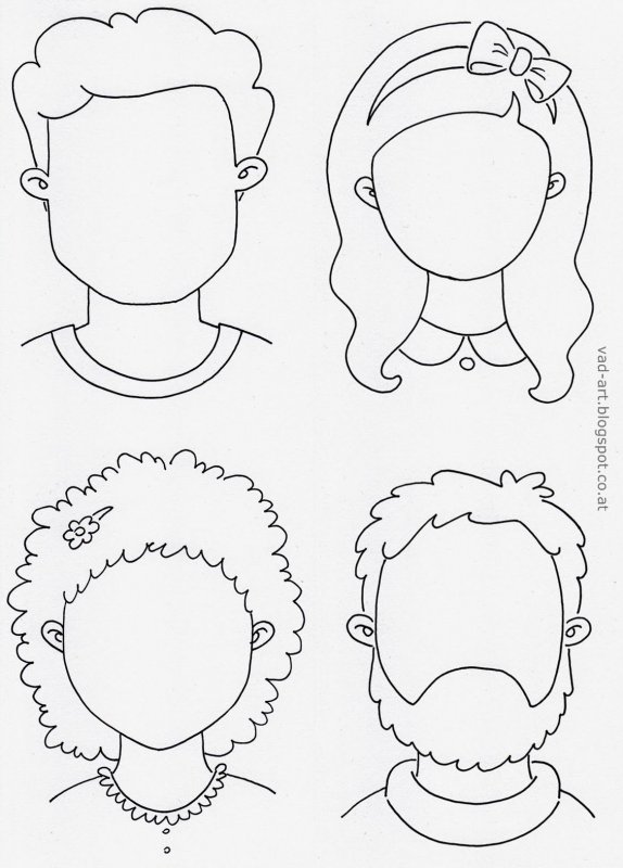Дорисовать лицо для детей