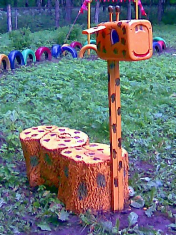 Поделки из дерева на детскую площадку