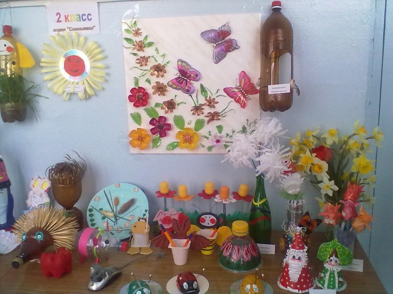 Выставка поделок из бросового материала в детском саду