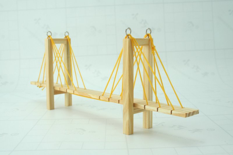 Макет подвесного моста