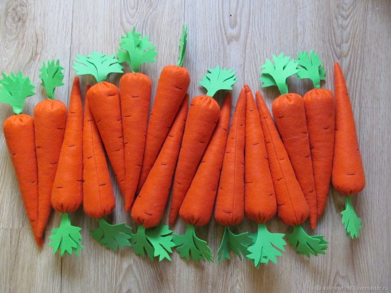 Реквизит грядка с морковками