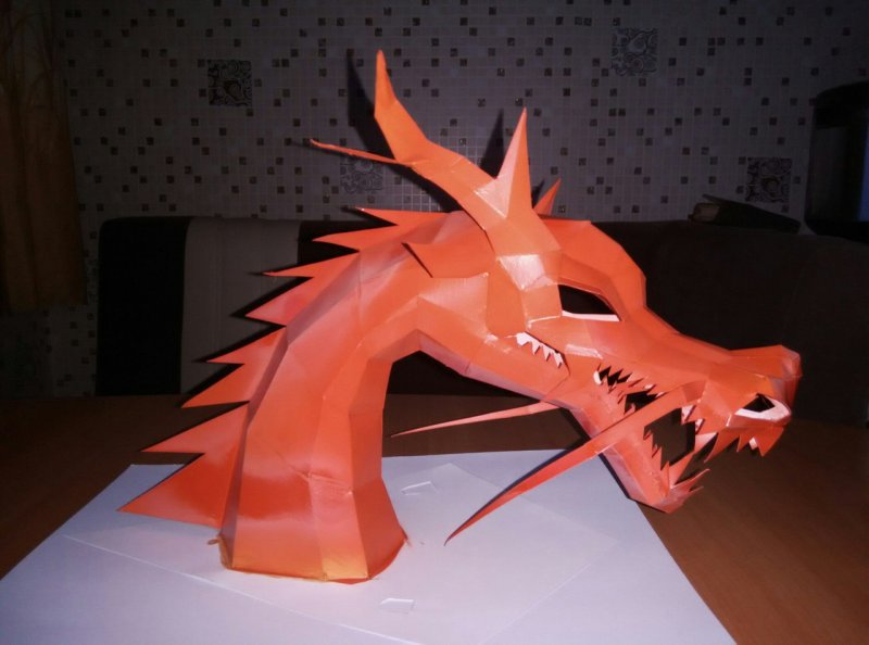 Модульное оригами дракончик