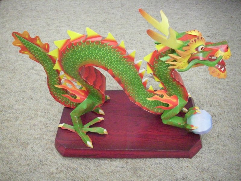 Китайский дракон поделка