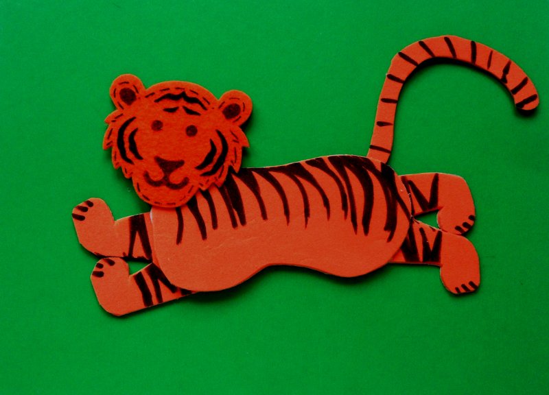 Поделка тигр из пластилина