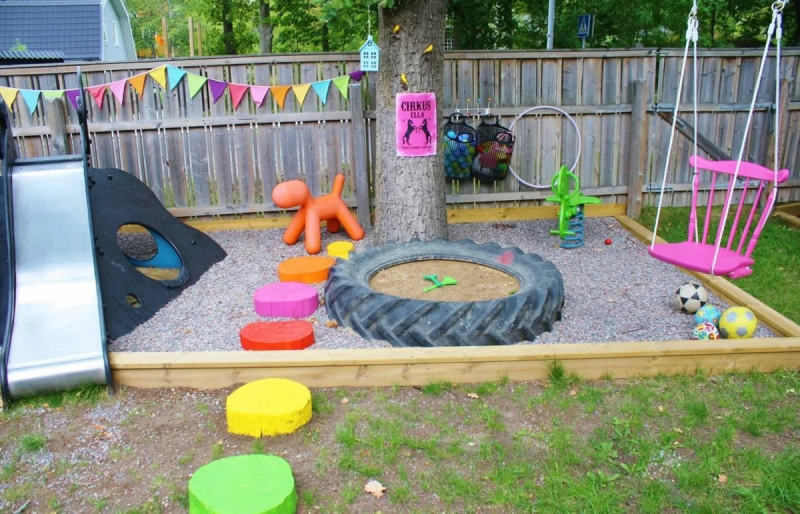Идеи детских площадок на даче