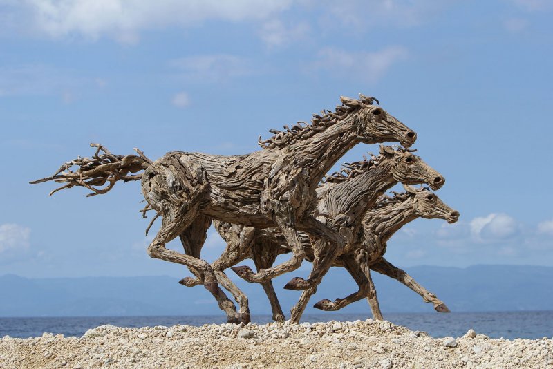 Джеймс Доран-Уэбб деревянные лошади