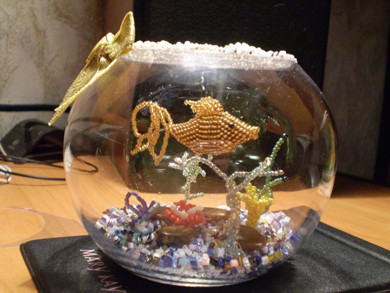 Поделка объемный аквариум