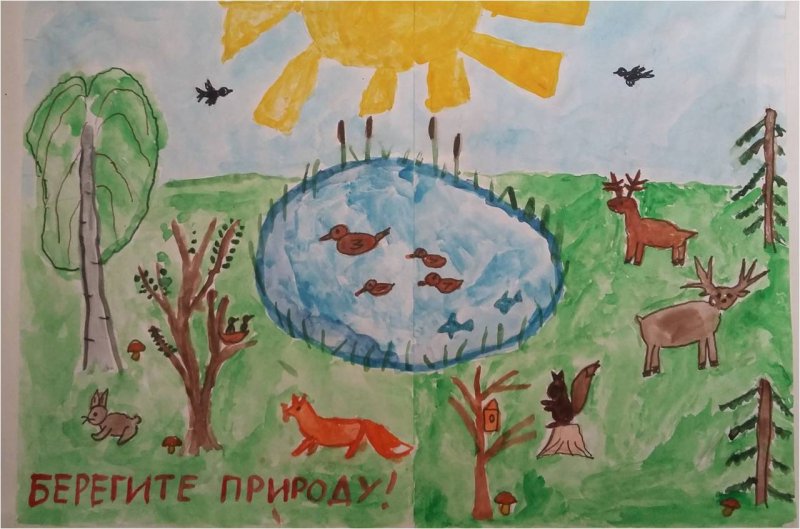 Рисование на экологическую тему в детском саду