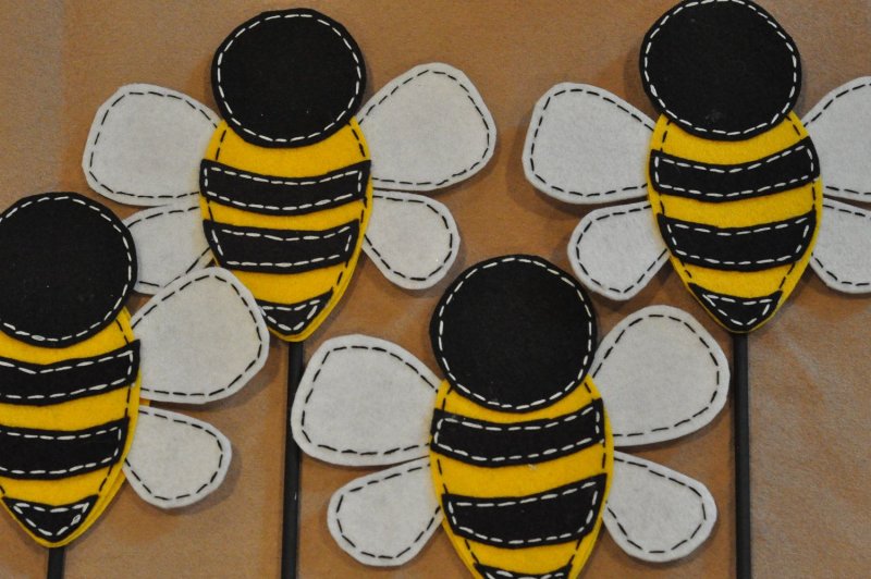 Пчелки из фетра для детей