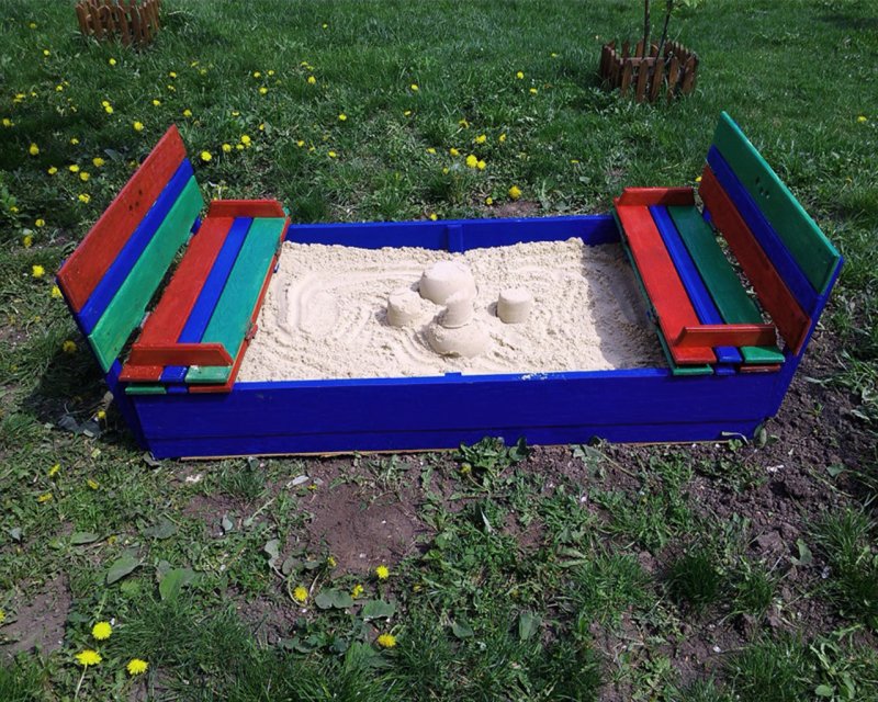 Украшение песочницы в детском саду