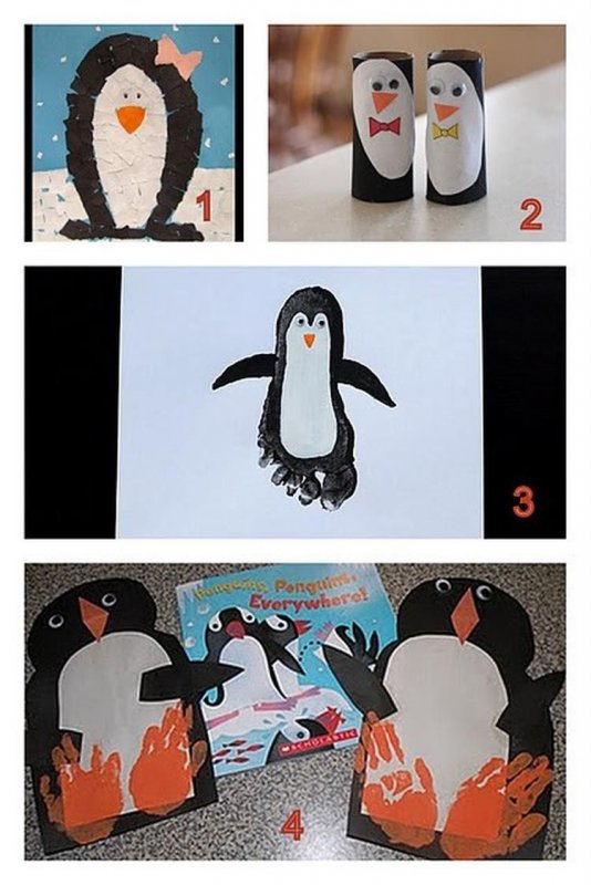 Пингвин поделка для детей