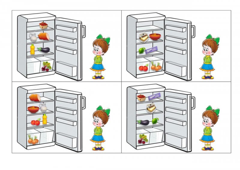 Холодильник задания для детей