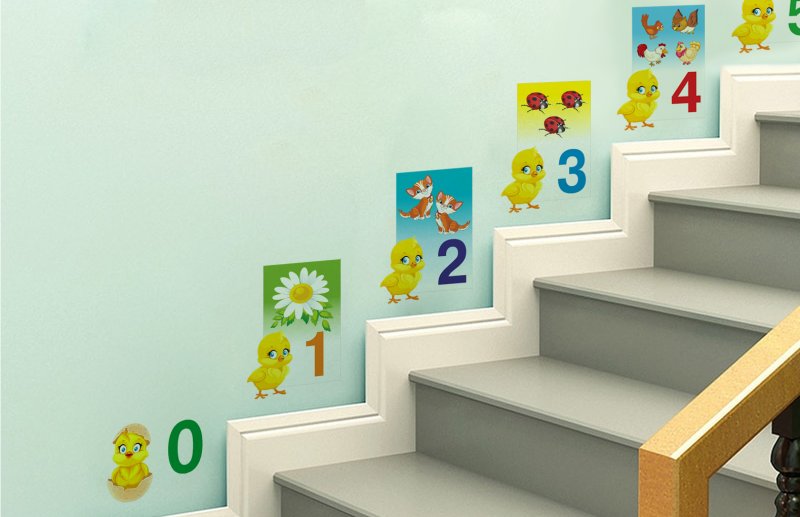 Украсить лестницу в детском саду