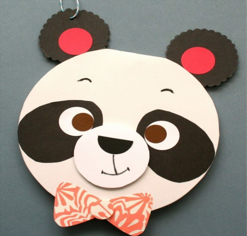 Поделка Панда из бумаги для детей