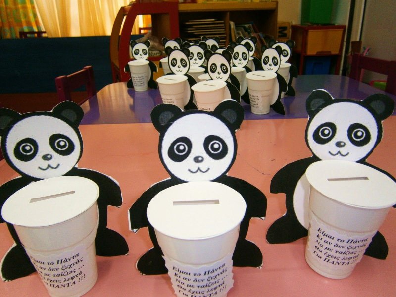 Панда поделка для детей