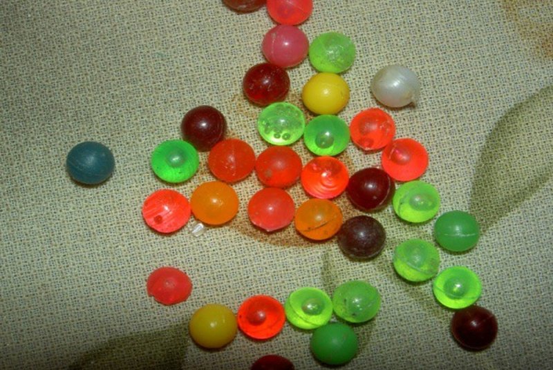 Пульки разноцветные пластиковые