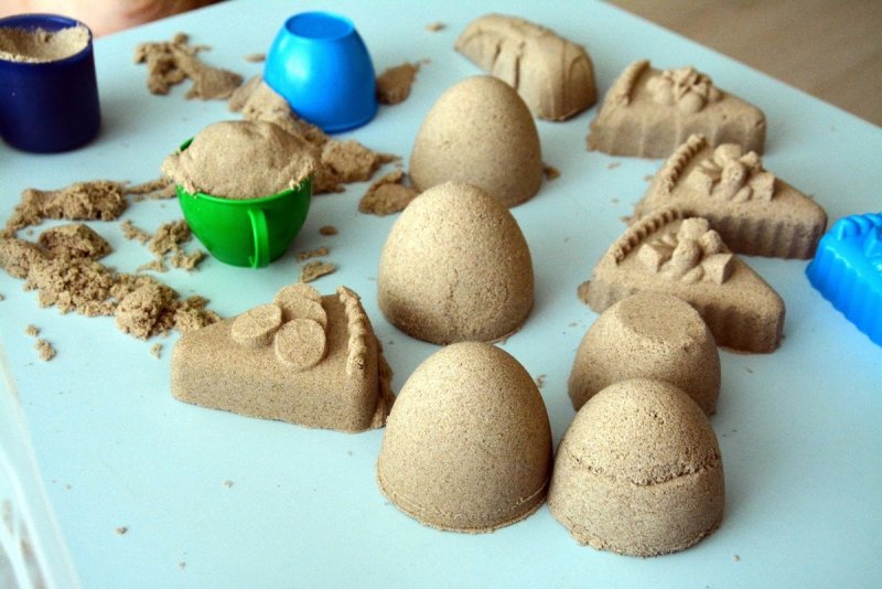 Постройки из песка для детей