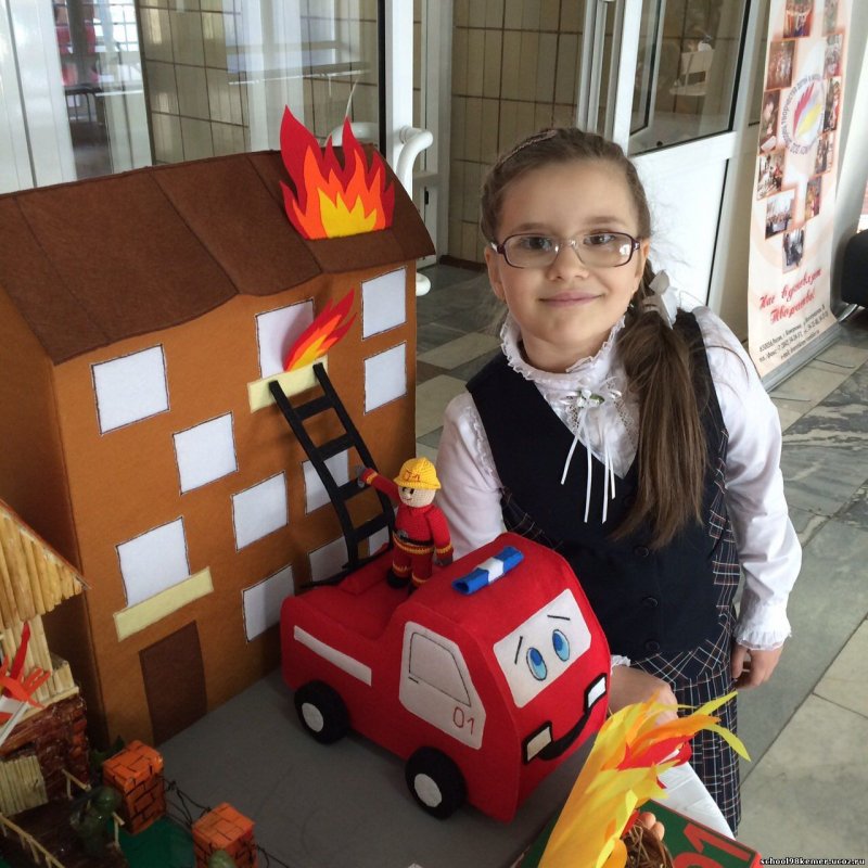 Выставка детских работ по пожарной безопасности в ДОУ