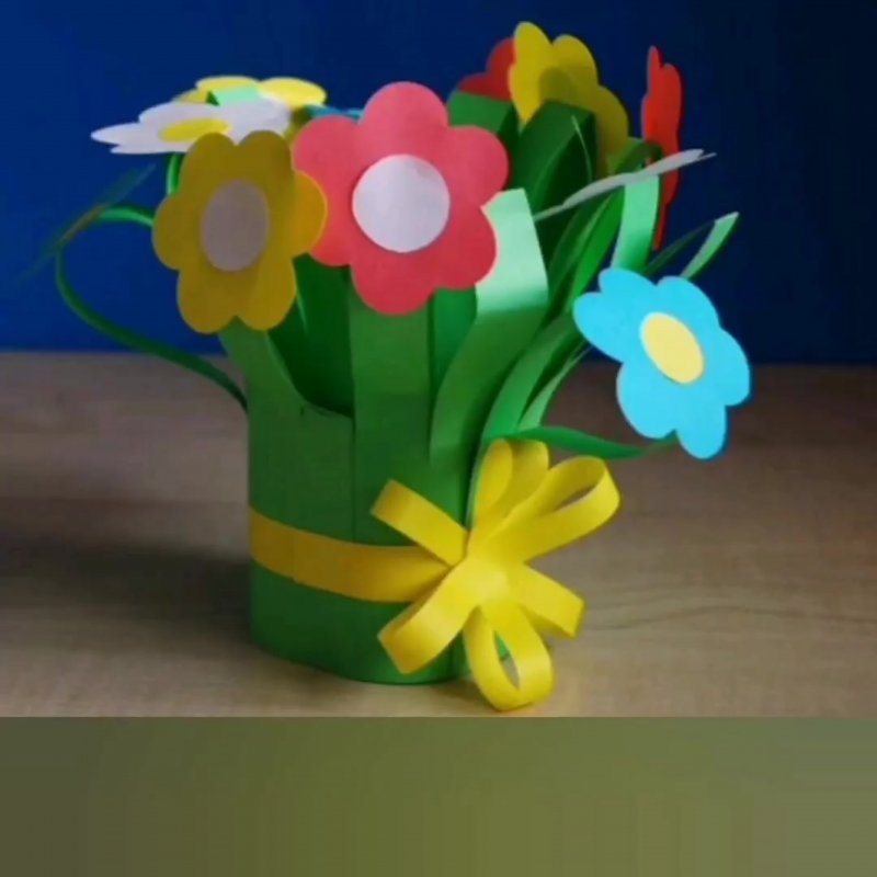 Поделка букет цветов