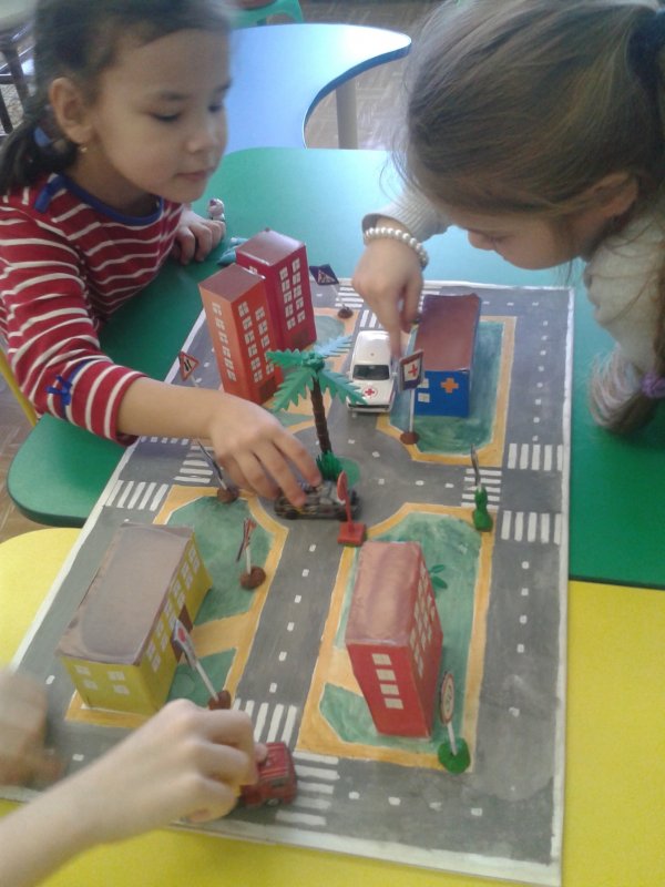 Макет дорога в детский сад