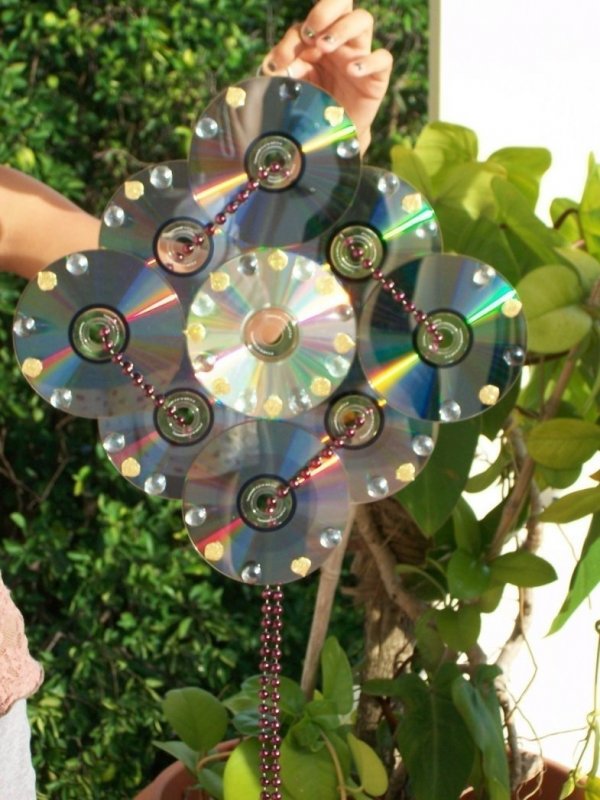 Часы из CD дисков