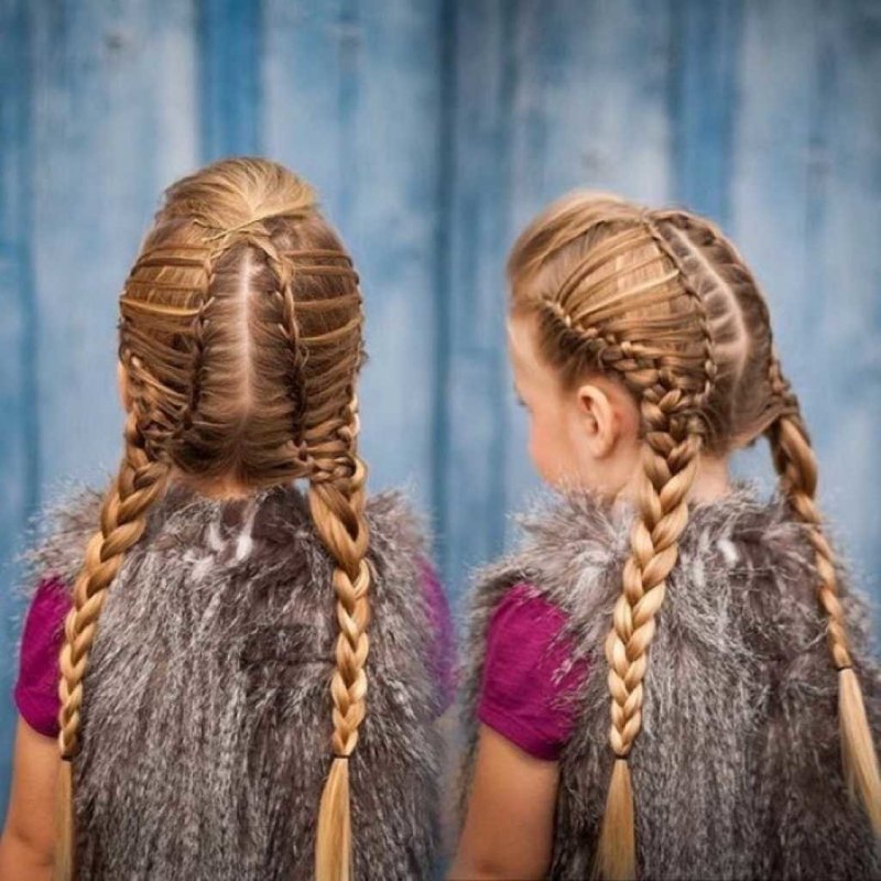 Детские причёски на длинные волосы