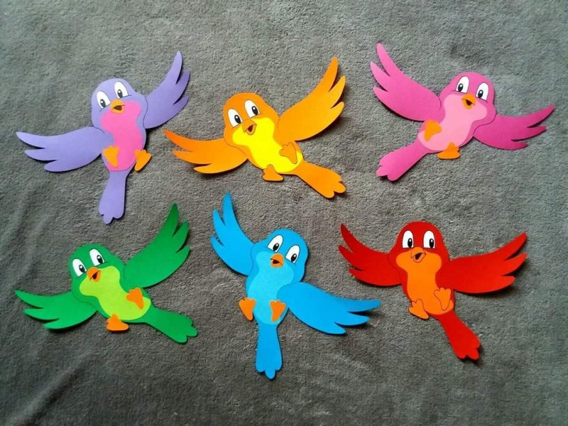 Птицы для украшения группы в детском саду