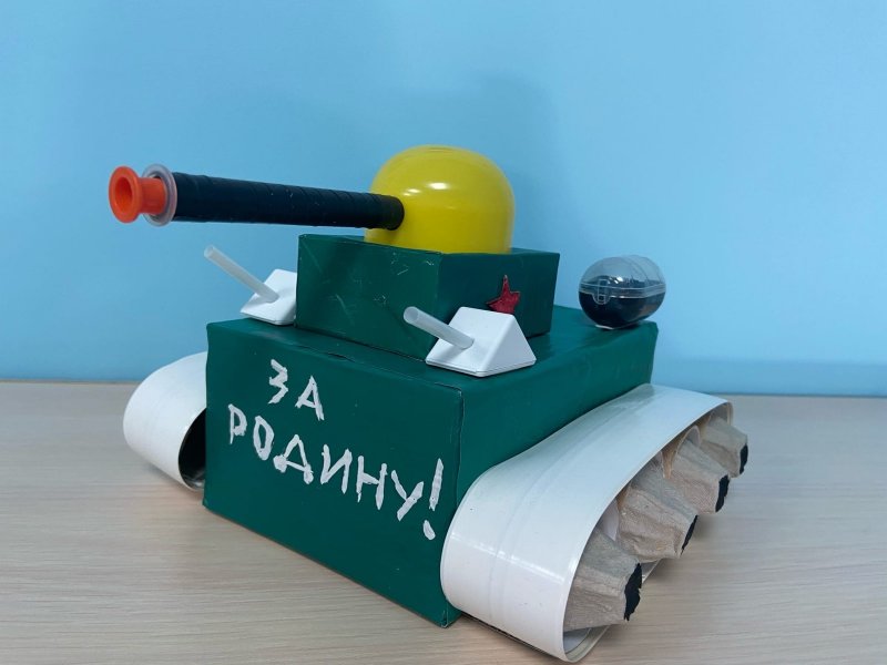 Поделка танк в детский сад