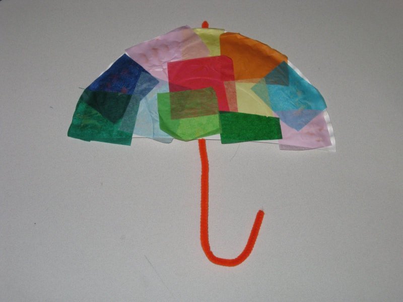 Зонт из бросового материала