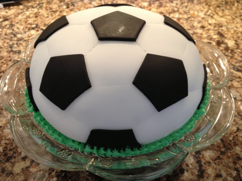 Торт футбольный мяч полусфера