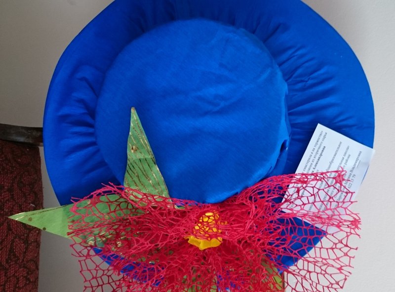 Шляпа в детский сад из бросового материала