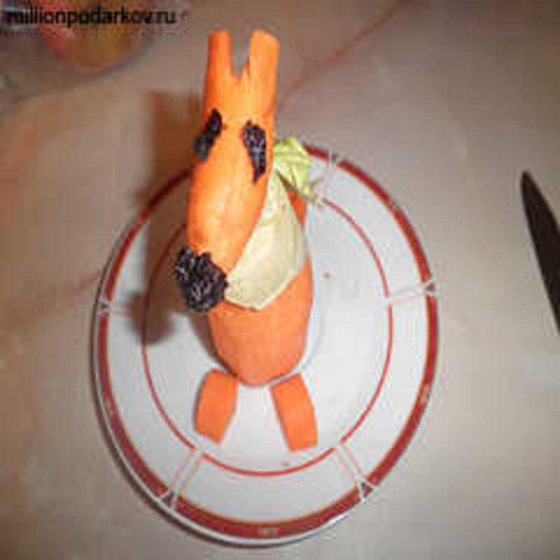 Поделки лисы из морковки