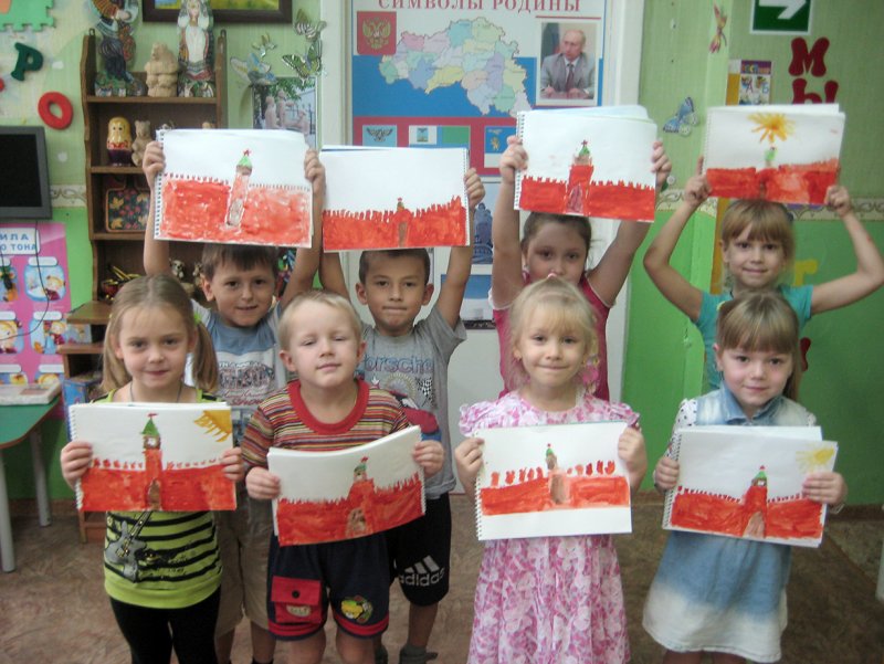 Рисование на тему день России в старшей группе