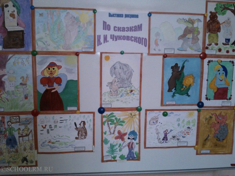 Сказки Корнея Чуковского на выставку рисунки