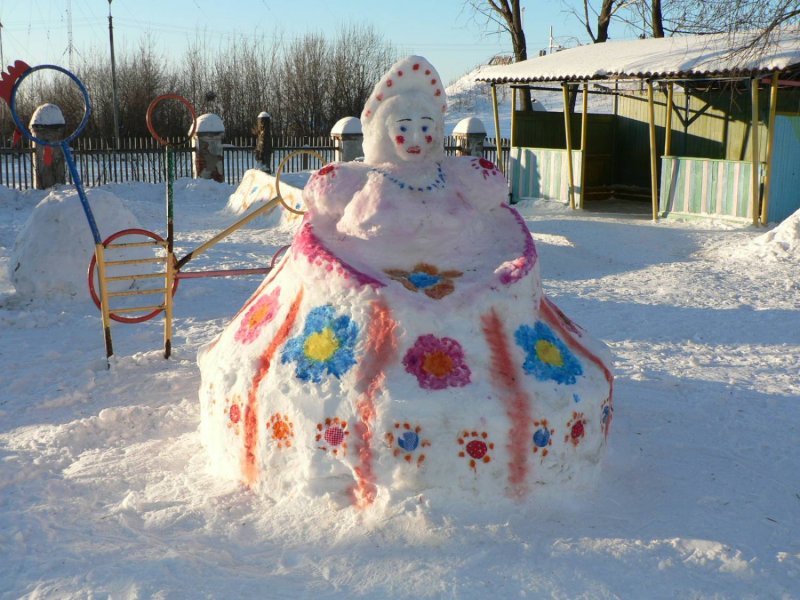 Снежный городок в детском саду